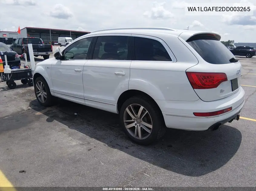 2013 Audi Q7 3.0T Premium VIN: WA1LGAFE2DD003265 Lot: 45193098