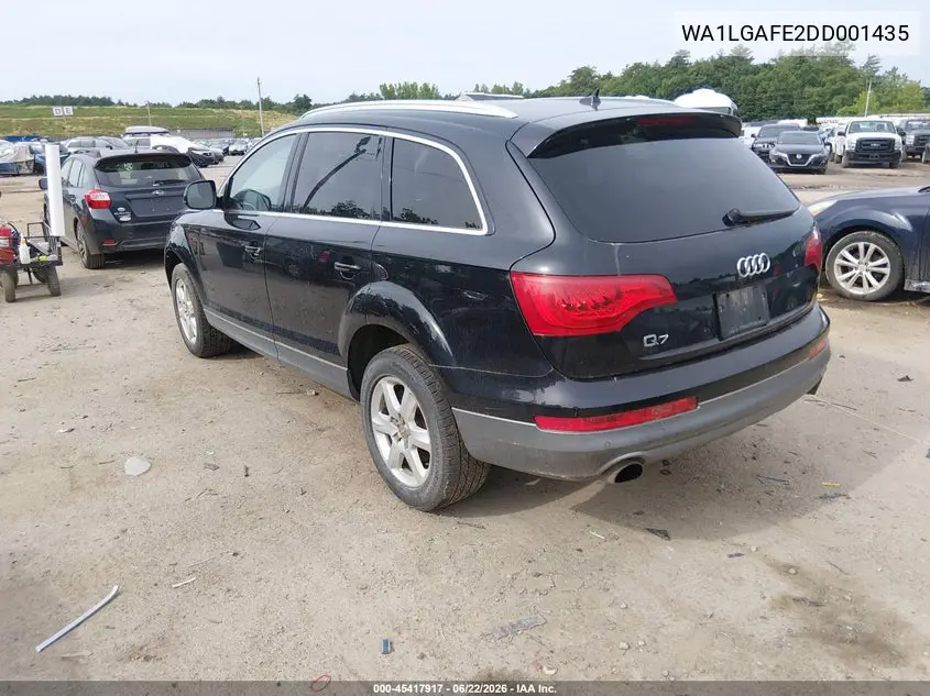 2013 Audi Q7 3.0T Premium VIN: WA1LGAFE2DD001435 Lot: 45417917