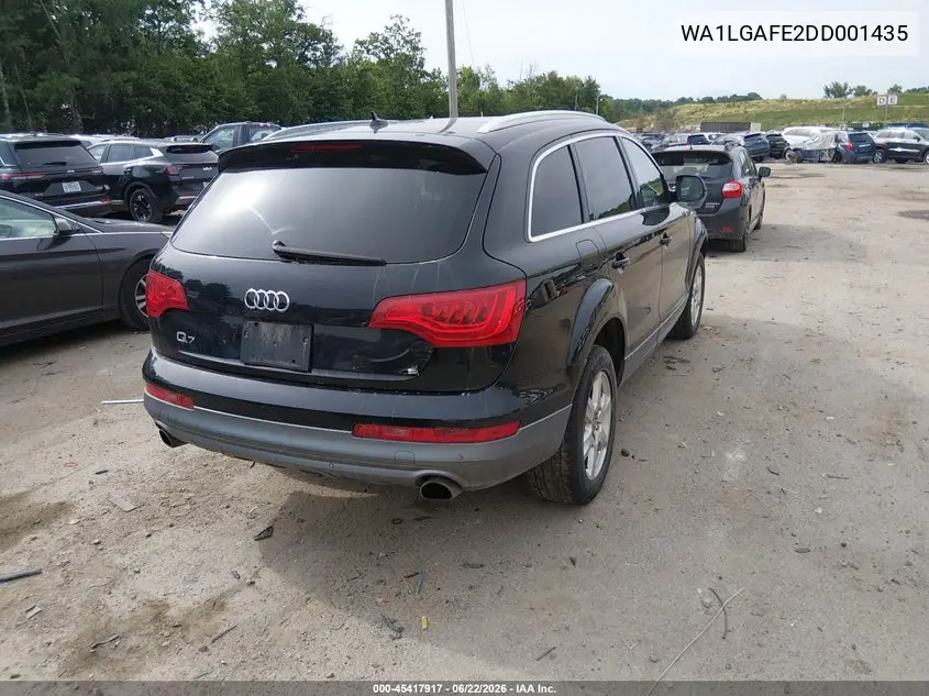 2013 Audi Q7 3.0T Premium VIN: WA1LGAFE2DD001435 Lot: 45417917