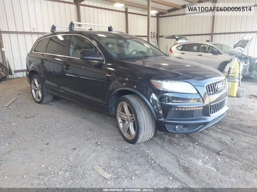 2013 Audi Q7 3.0T S Line Prestige VIN: WA1DGAFE6DD006514 Lot: 45597926