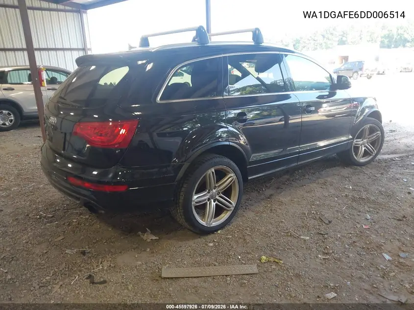 2013 Audi Q7 3.0T S Line Prestige VIN: WA1DGAFE6DD006514 Lot: 45597926
