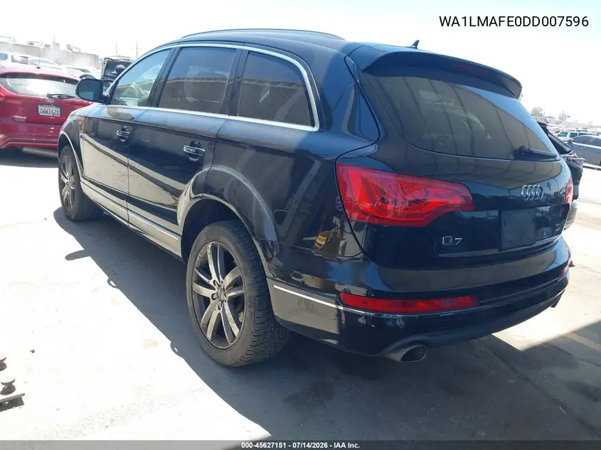 2013 Audi Q7 3.0 Tdi Premium VIN: WA1LMAFE0DD007596 Lot: 45627151