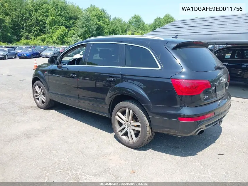 2014 Audi Q7 3.0T S Line Prestige VIN: WA1DGAFE9ED011756 Lot: 45465437