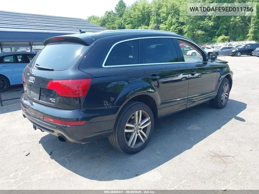2014 Audi Q7 3.0T S Line Prestige VIN: WA1DGAFE9ED011756 Lot: 45465437