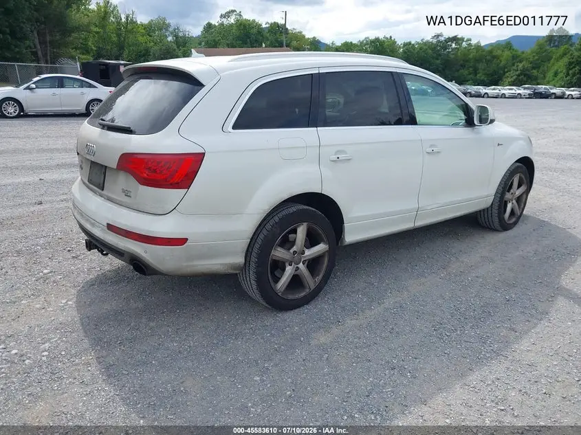 2014 Audi Q7 3.0T S Line Prestige VIN: WA1DGAFE6ED011777 Lot: 45583610
