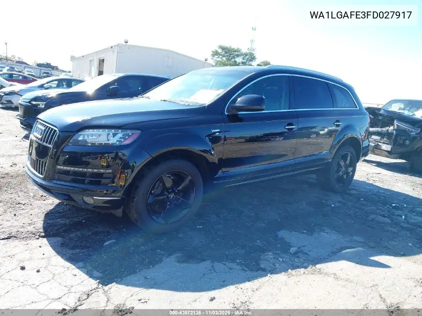 WA1LGAFE3FD027917 2015 Audi Q7 3.0T Premium