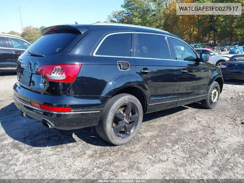 WA1LGAFE3FD027917 2015 Audi Q7 3.0T Premium