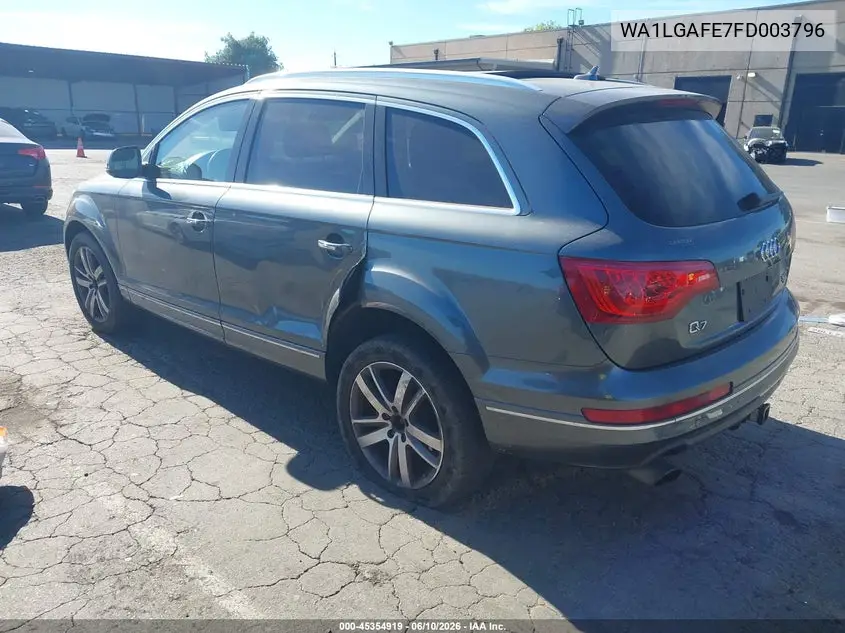 2015 Audi Q7 3.0T Premium VIN: WA1LGAFE7FD003796 Lot: 45354919
