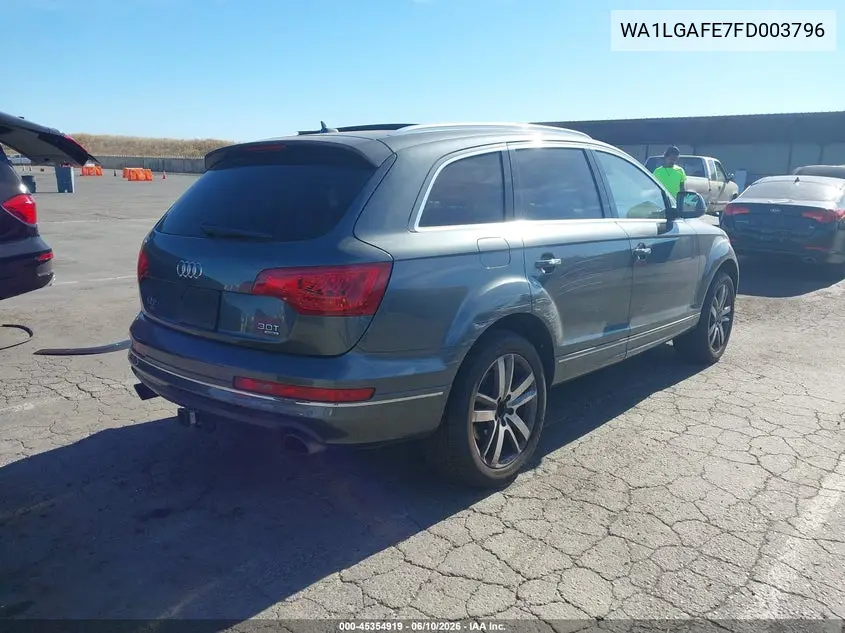 2015 Audi Q7 3.0T Premium VIN: WA1LGAFE7FD003796 Lot: 45354919