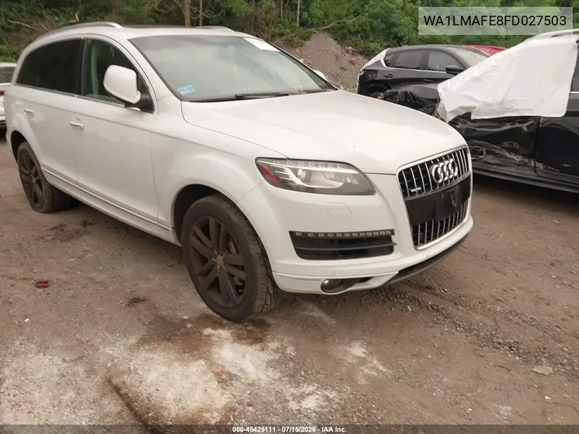 2015 Audi Q7 3.0 Tdi Premium VIN: WA1LMAFE8FD027503 Lot: 45425111