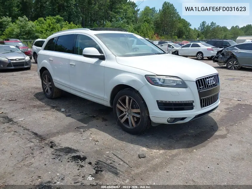 2015 Audi Q7 3.0T Premium VIN: WA1LGAFE6FD031623 Lot: 45456357