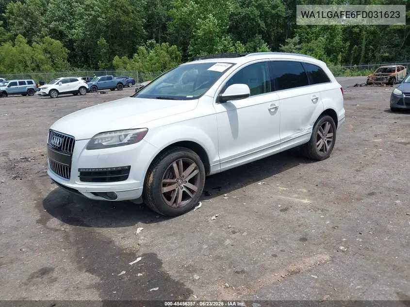 2015 Audi Q7 3.0T Premium VIN: WA1LGAFE6FD031623 Lot: 45456357
