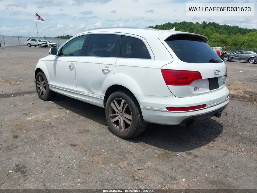 2015 Audi Q7 3.0T Premium VIN: WA1LGAFE6FD031623 Lot: 45456357