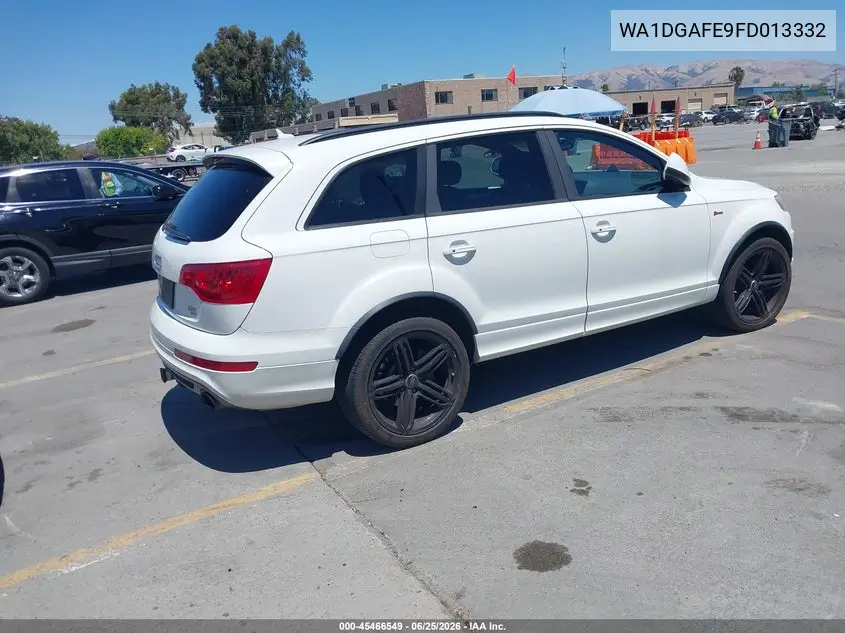 2015 Audi Q7 3.0T S Line Prestige VIN: WA1DGAFE9FD013332 Lot: 45466549