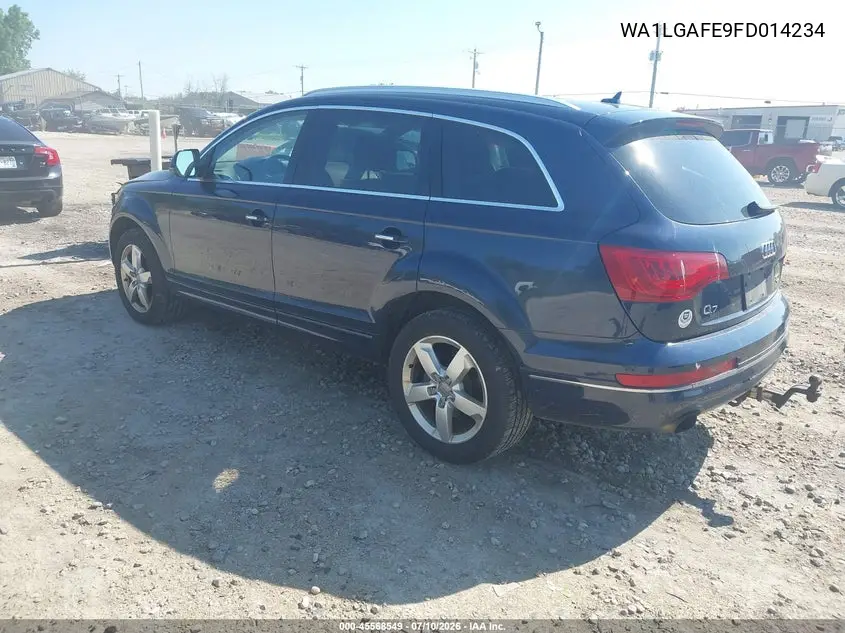 2015 Audi Q7 3.0T Premium VIN: WA1LGAFE9FD014234 Lot: 45568549