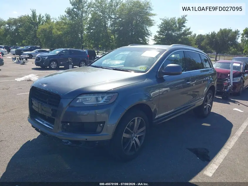 2015 Audi Q7 3.0T Premium VIN: WA1LGAFE9FD027095 Lot: 45570109