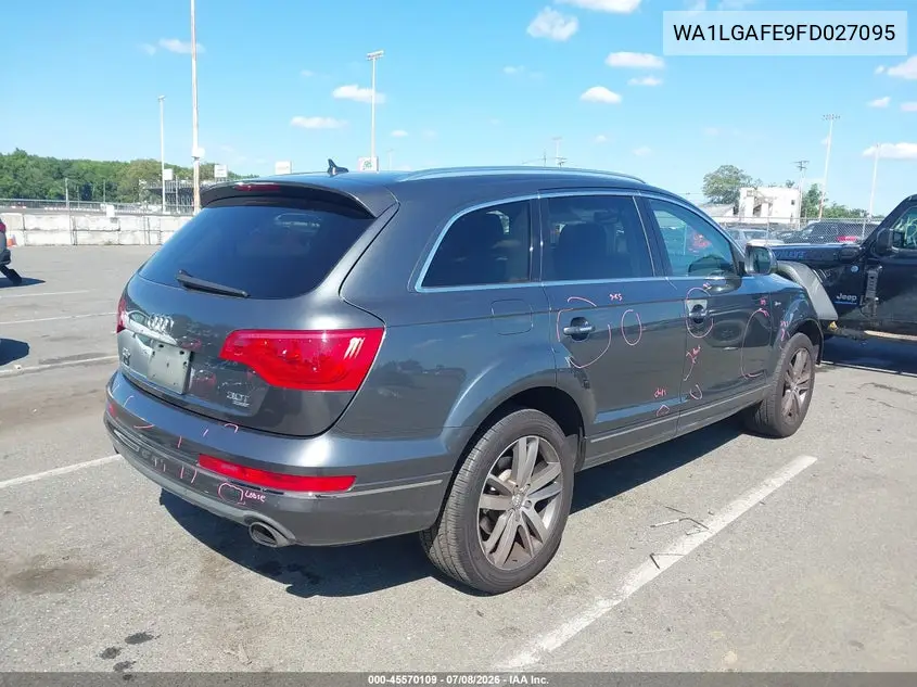 2015 Audi Q7 3.0T Premium VIN: WA1LGAFE9FD027095 Lot: 45570109