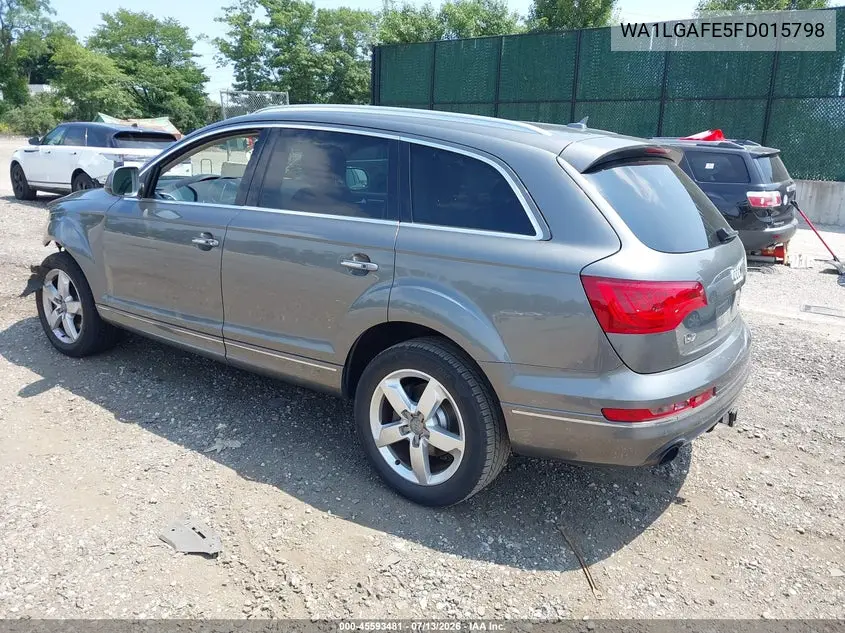 2015 Audi Q7 3.0T Premium VIN: WA1LGAFE5FD015798 Lot: 45593481