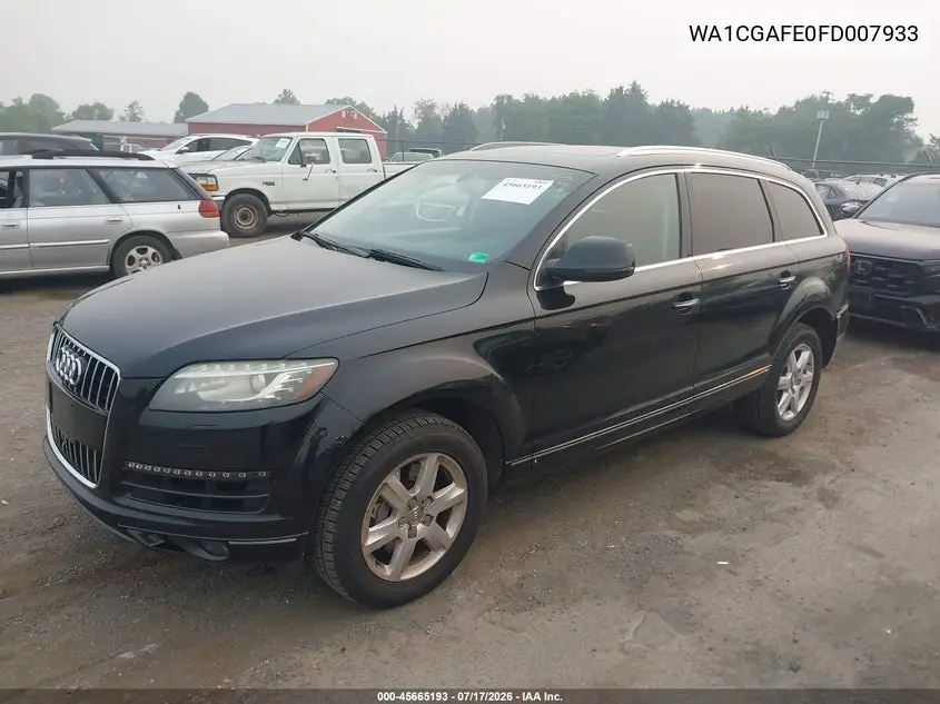 2015 Audi Q7 3.0T Premium VIN: WA1CGAFE0FD007933 Lot: 45665193