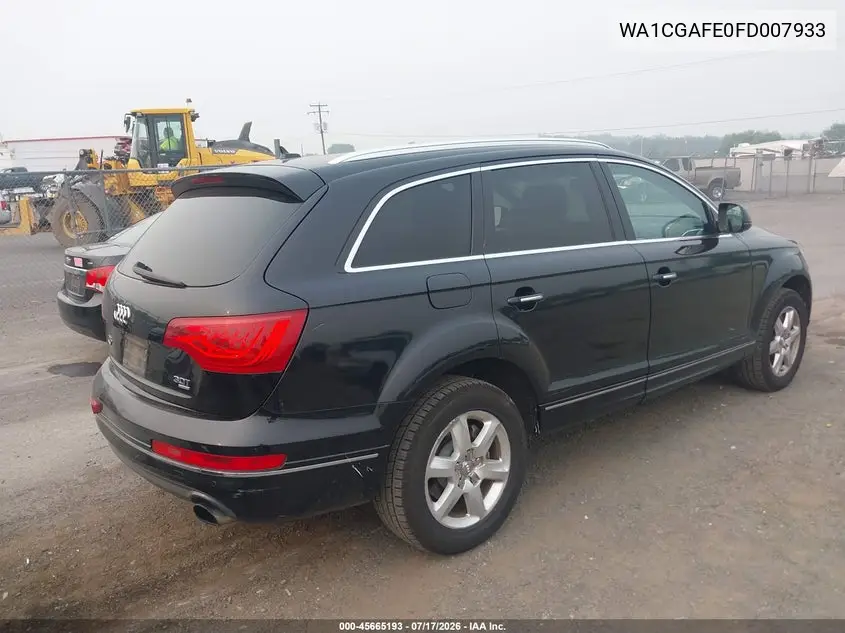 2015 Audi Q7 3.0T Premium VIN: WA1CGAFE0FD007933 Lot: 45665193