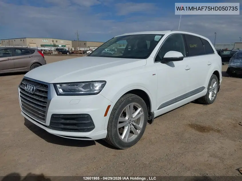 2017 Audi Q7 Progressiv S-Line VIN: WA1MHAF75HD050735 Lot: 12601985