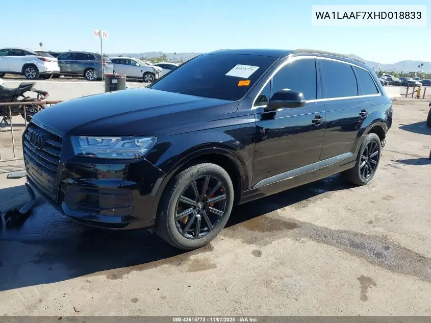 WA1LAAF7XHD018833 2017 Audi Q7 3.0T Premium
