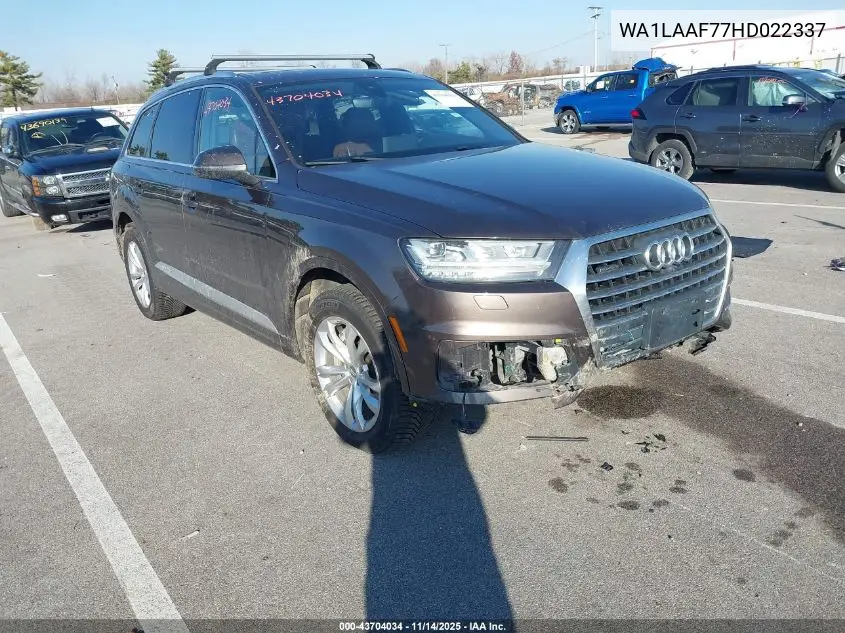 WA1LAAF77HD022337 2017 Audi Q7 3.0T Premium