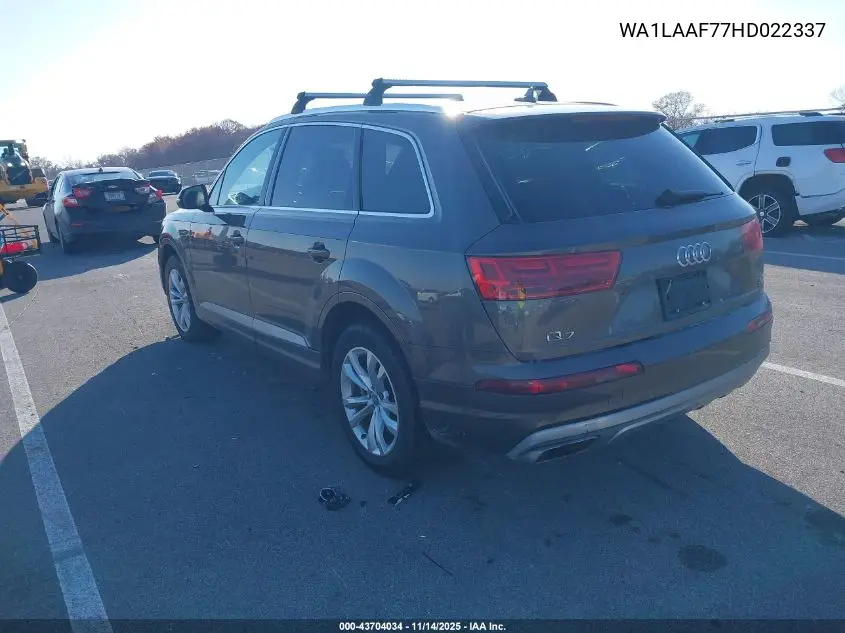 WA1LAAF77HD022337 2017 Audi Q7 3.0T Premium