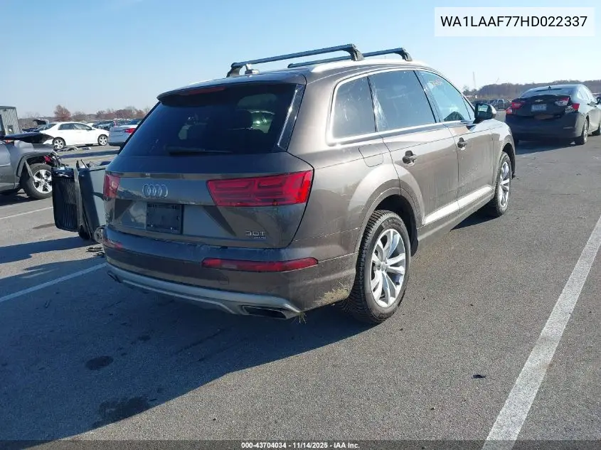WA1LAAF77HD022337 2017 Audi Q7 3.0T Premium