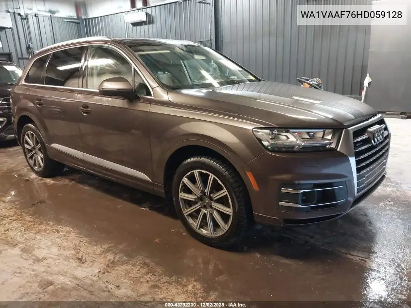 WA1VAAF76HD059128 2017 Audi Q7 3.0T Premium