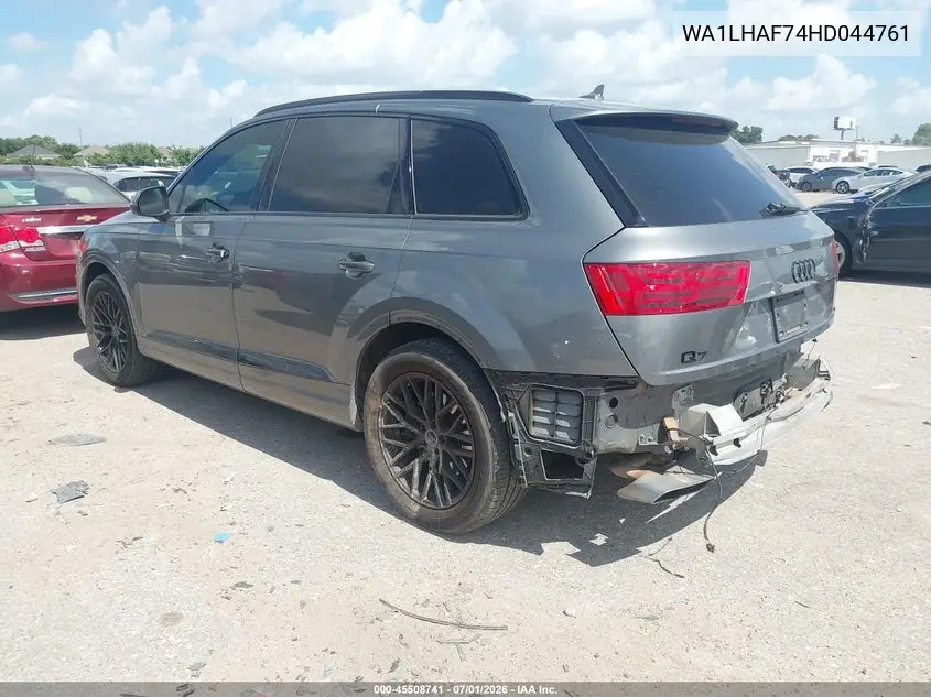 2017 Audi Q7 2.0T Premium VIN: WA1LHAF74HD044761 Lot: 45508741