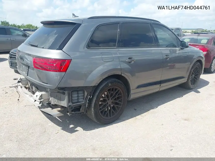 2017 Audi Q7 2.0T Premium VIN: WA1LHAF74HD044761 Lot: 45508741