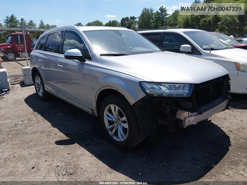 2017 Audi Q7 3.0T Premium VIN: WA1LAAF70HD047239 Lot: 45551285