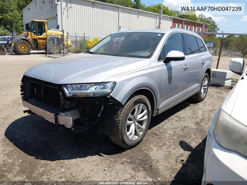 2017 Audi Q7 3.0T Premium VIN: WA1LAAF70HD047239 Lot: 45551285