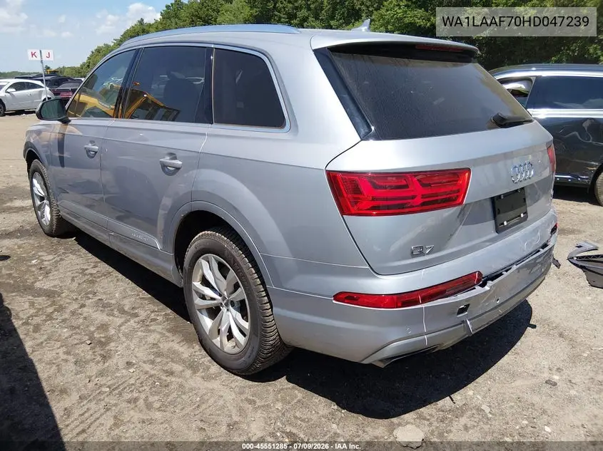 2017 Audi Q7 3.0T Premium VIN: WA1LAAF70HD047239 Lot: 45551285