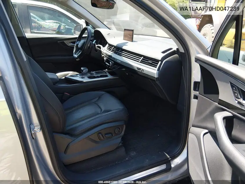 2017 Audi Q7 3.0T Premium VIN: WA1LAAF70HD047239 Lot: 45551285