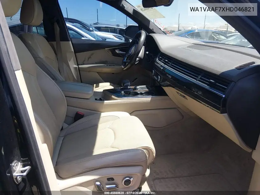 2017 Audi Q7 3.0T Premium VIN: WA1VAAF7XHD046821 Lot: 45560628