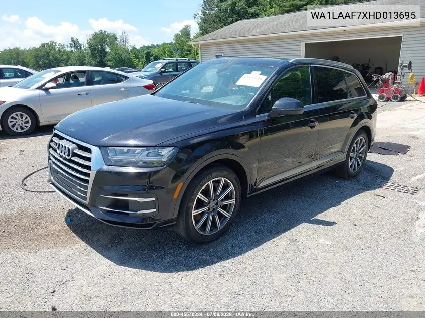 2017 Audi Q7 3.0T Premium VIN: WA1LAAF7XHD013695 Lot: 45570334