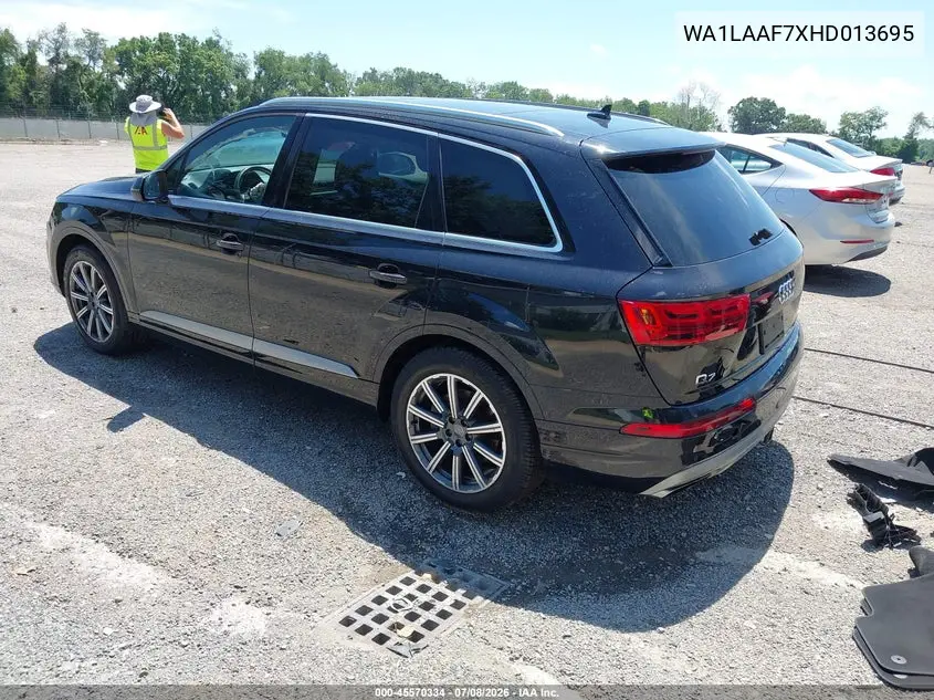 2017 Audi Q7 3.0T Premium VIN: WA1LAAF7XHD013695 Lot: 45570334