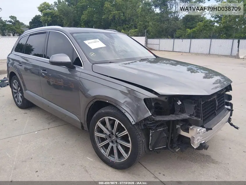 2017 Audi Q7 3.0T Premium VIN: WA1VAAF79HD038709 Lot: 45579879