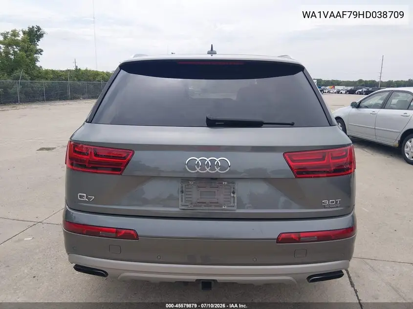 2017 Audi Q7 3.0T Premium VIN: WA1VAAF79HD038709 Lot: 45579879