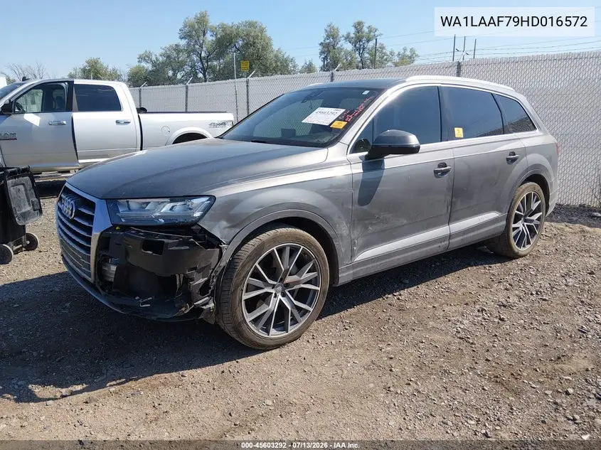 2017 Audi Q7 3.0T Premium VIN: WA1LAAF79HD016572 Lot: 45603292