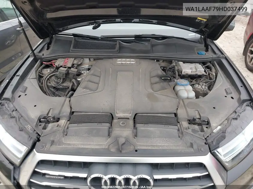 2017 Audi Q7 3.0T Premium VIN: WA1LAAF79HD037499 Lot: 45622985