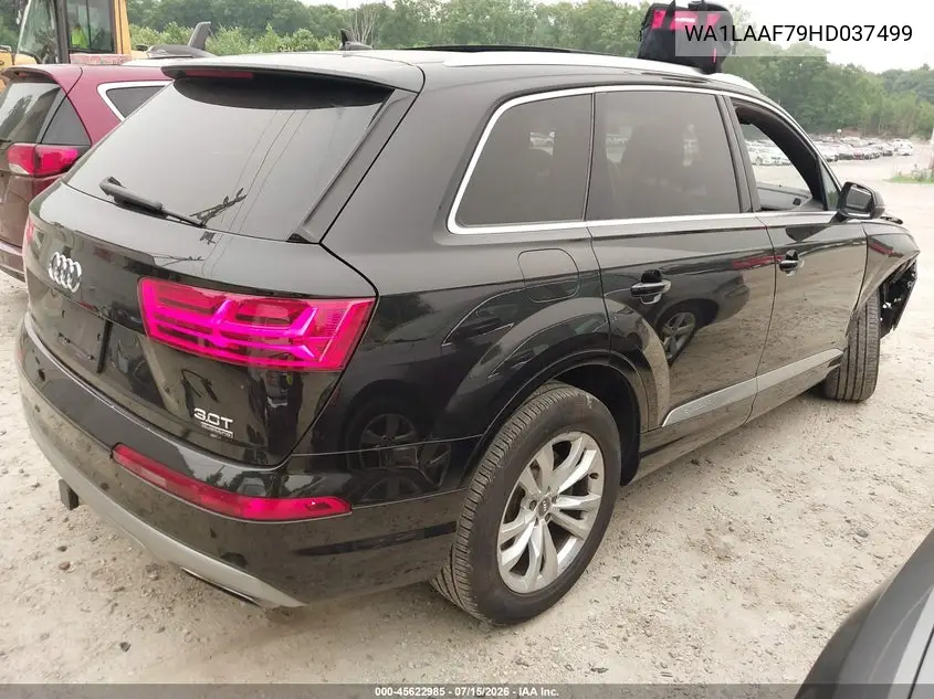 2017 Audi Q7 3.0T Premium VIN: WA1LAAF79HD037499 Lot: 45622985