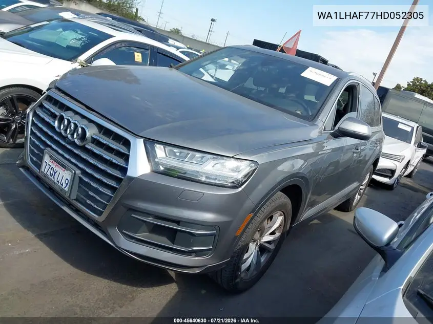 2017 Audi Q7 2.0T Premium VIN: WA1LHAF77HD052305 Lot: 45640630