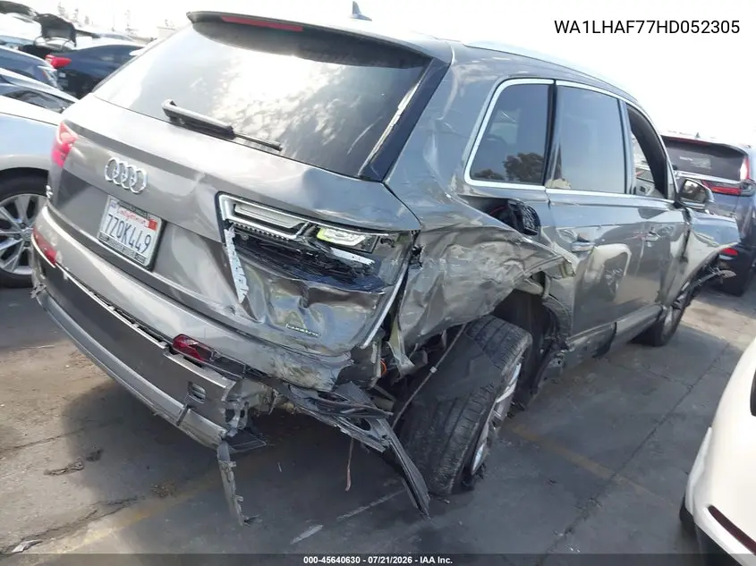 2017 Audi Q7 2.0T Premium VIN: WA1LHAF77HD052305 Lot: 45640630