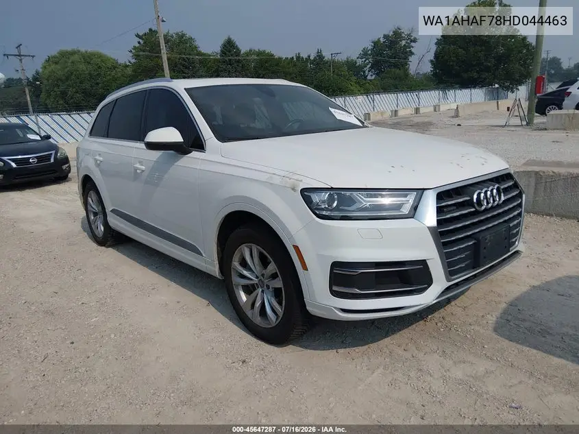 2017 Audi Q7 2.0T Premium VIN: WA1AHAF78HD044463 Lot: 45647287