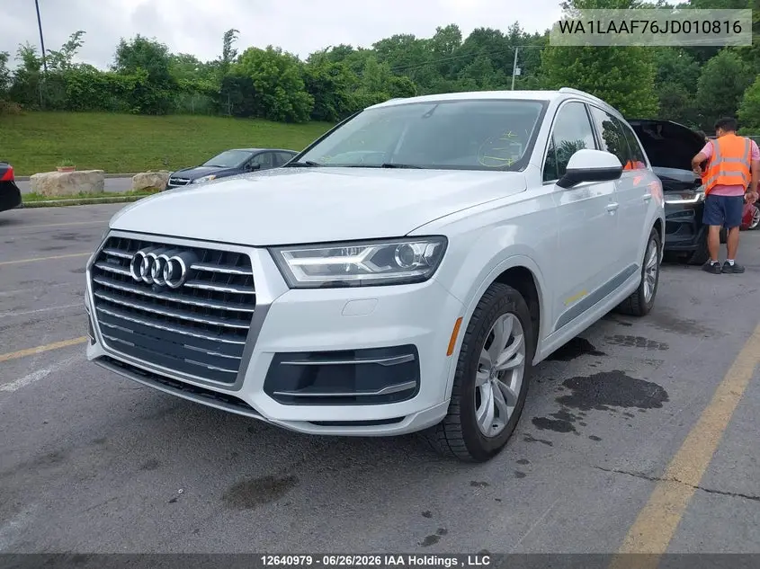 2018 Audi Q7 VIN: WA1LAAF76JD010816 Lot: 12640979