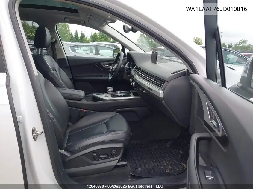 2018 Audi Q7 VIN: WA1LAAF76JD010816 Lot: 12640979