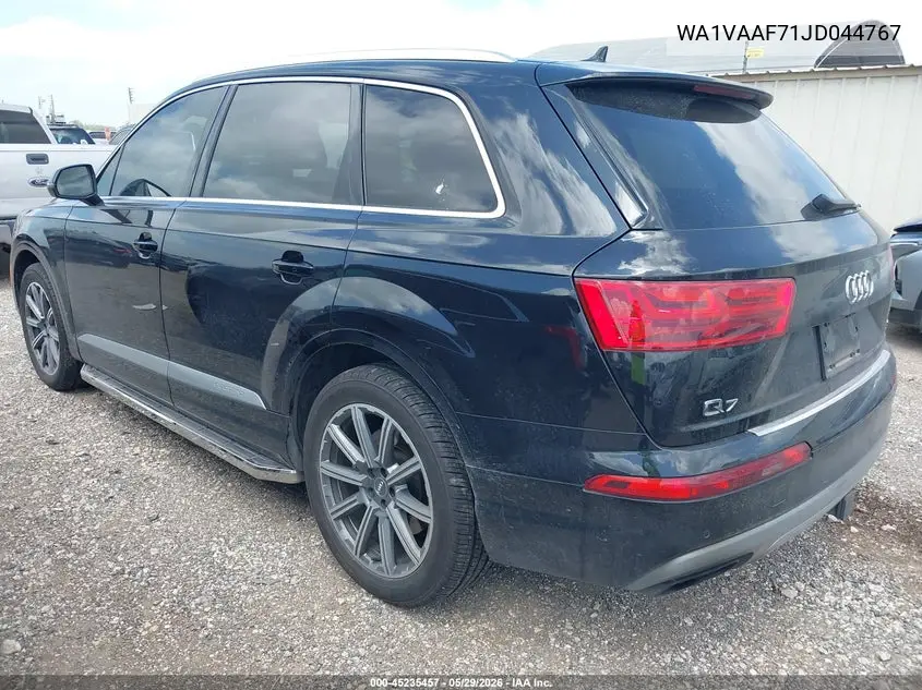 2018 Audi Q7 3.0T Premium VIN: WA1VAAF71JD044767 Lot: 45235457